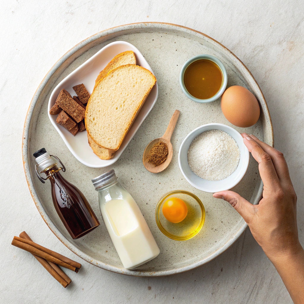 Ingredients for Spanish-Style French Toast