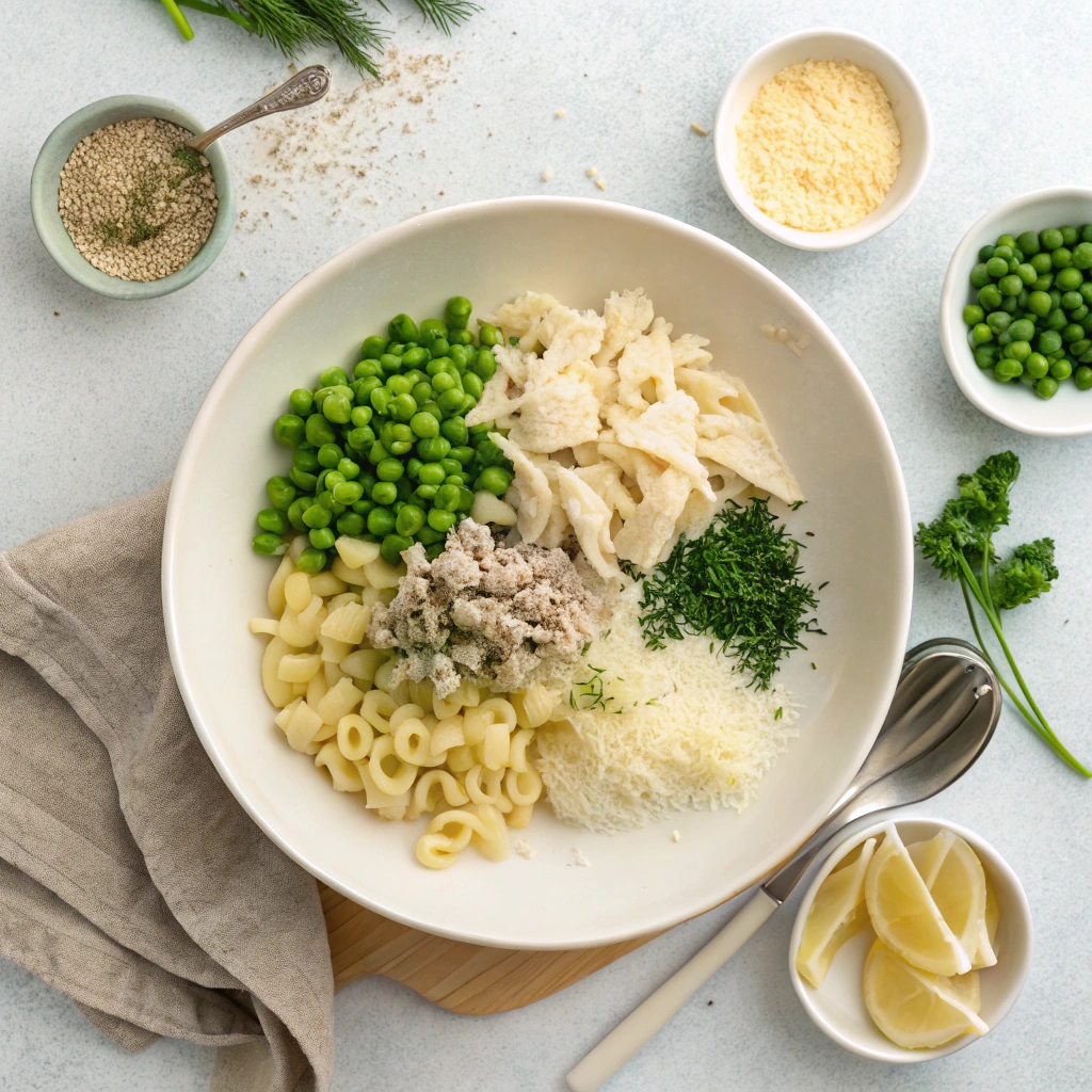 Ingredients for Tuna Noodle Casserole