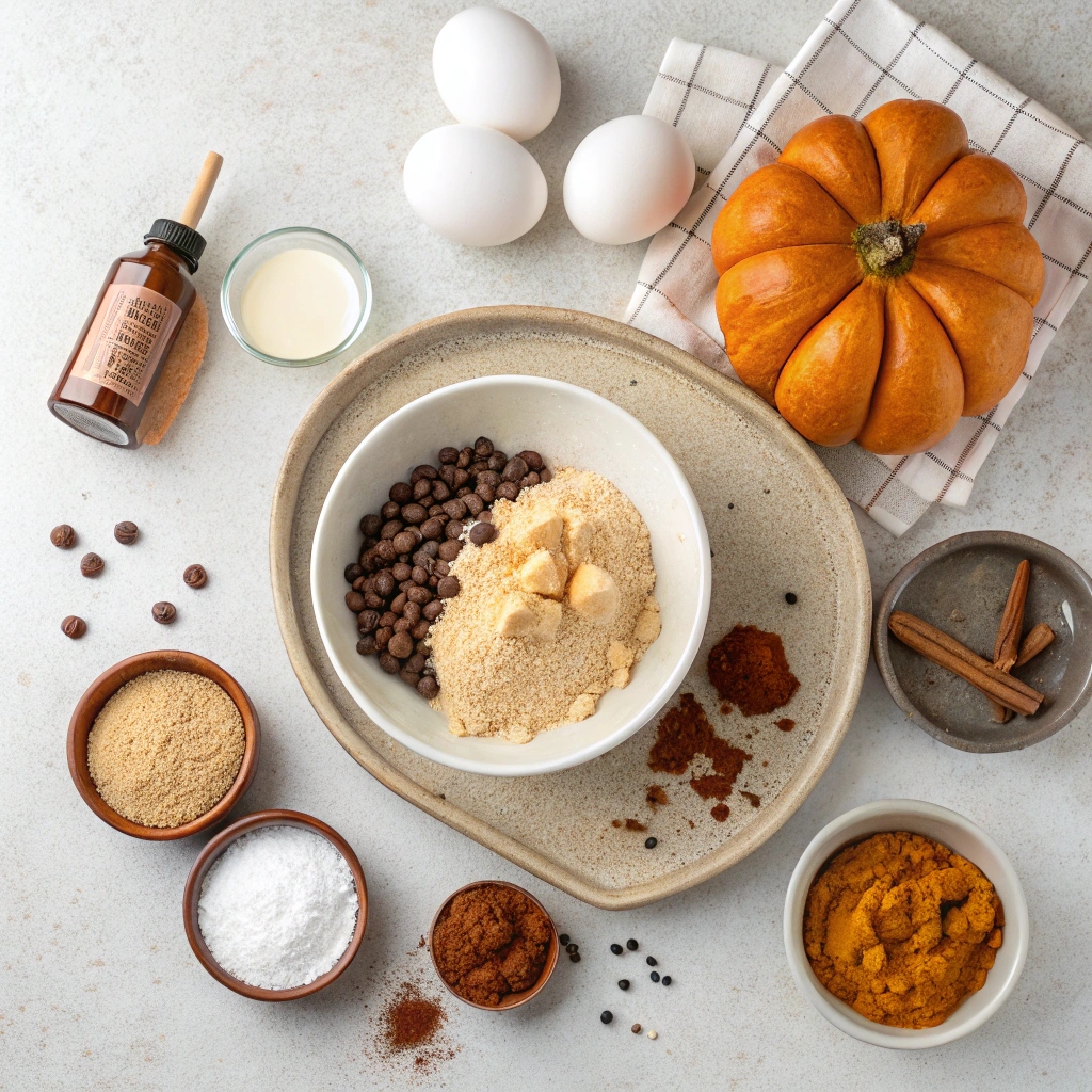 Ingredients for Perfect Pumpkin Chocolate Chip Bread