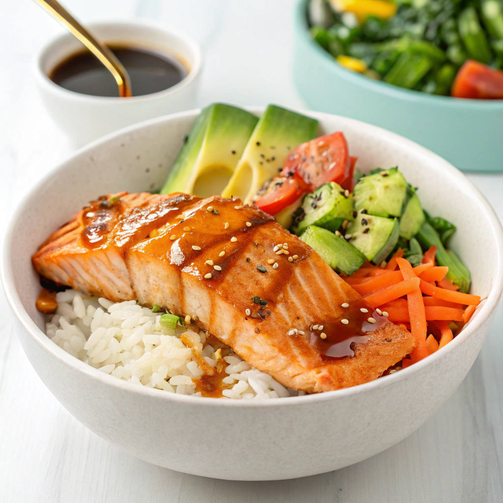 Hot Honey Salmon Bowl