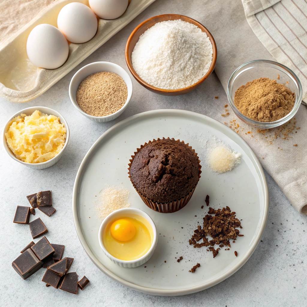 German Chocolate Cupcakes Ingredients