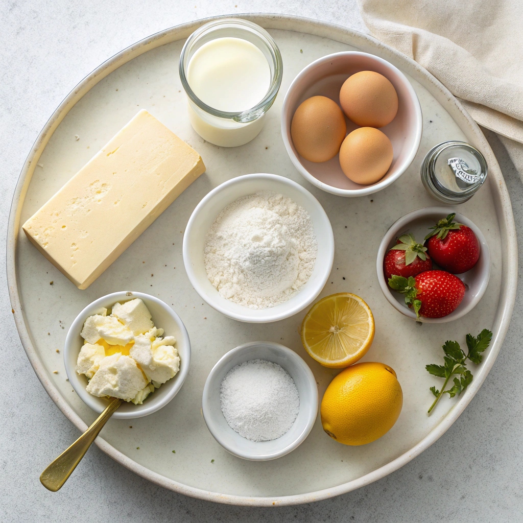 Ingredients for Lemon Ricotta Pancakes