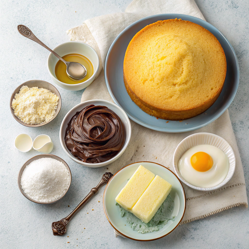 Ingredients for Perfect Yellow Cake