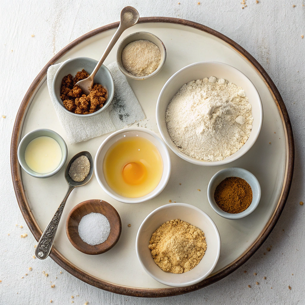 Ingredients for Gingerbread Waffles