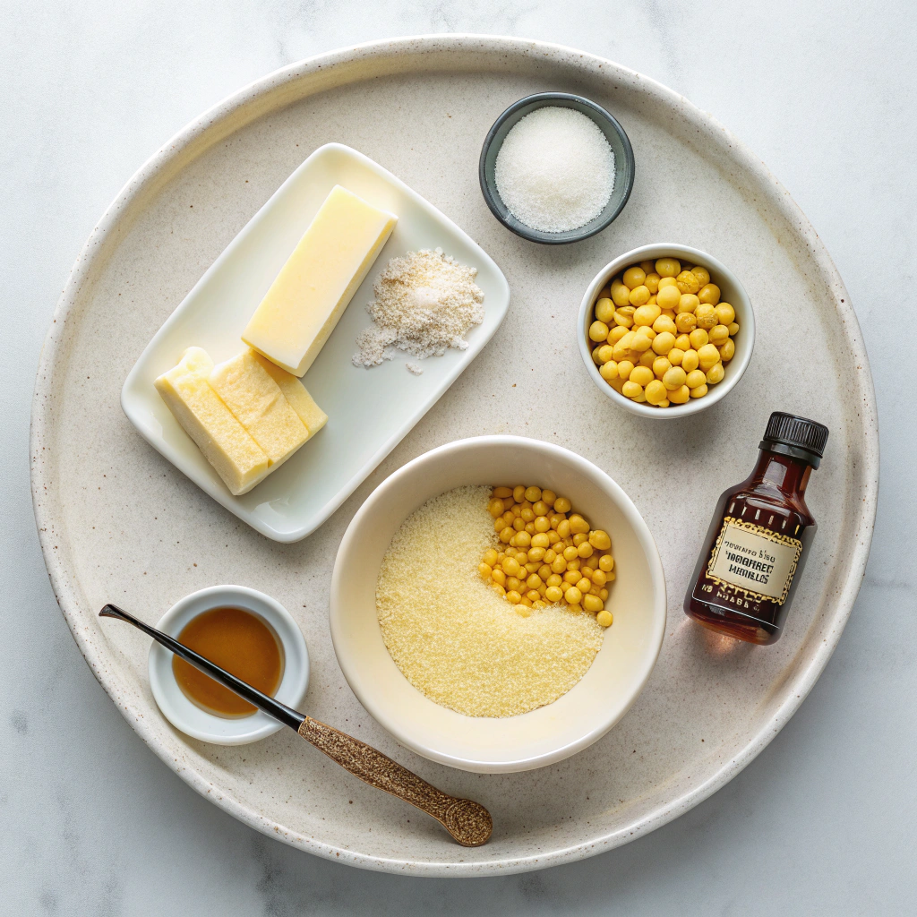 Ingredients for Homemade Caramels