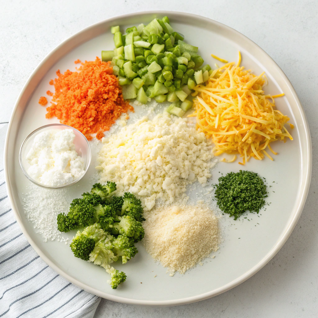 Fresh & Creamy Broccoli Cheese Soup Ingredients