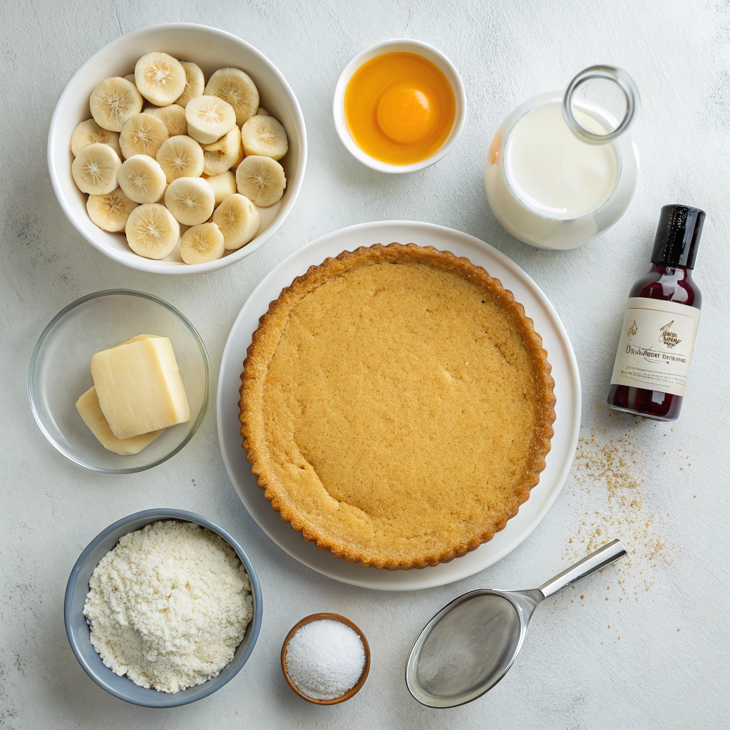 Ingredients for Classic Banana Cream Pie