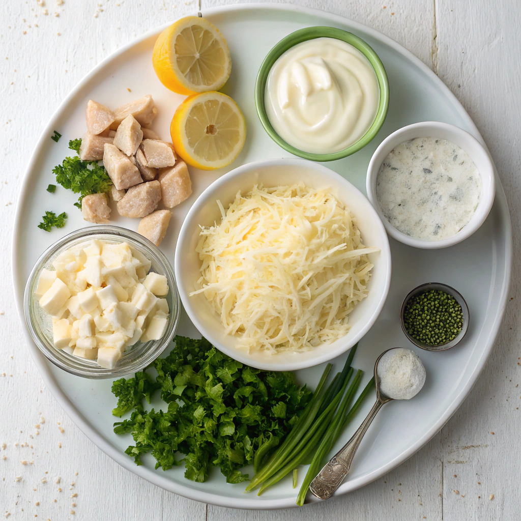 Fresh & Creamy Crab Artichoke Dip Ingredients