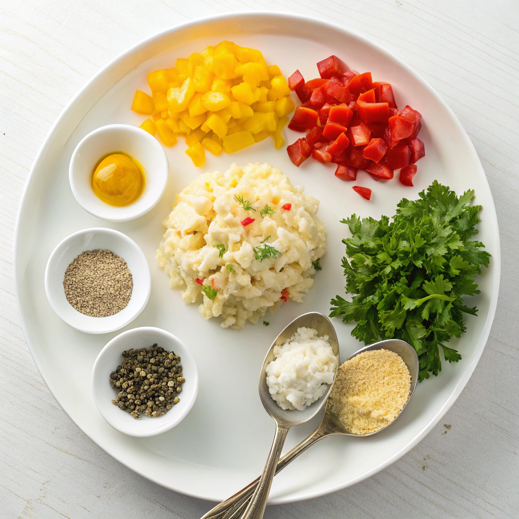 Ingredients for Homemade Crab Cakes