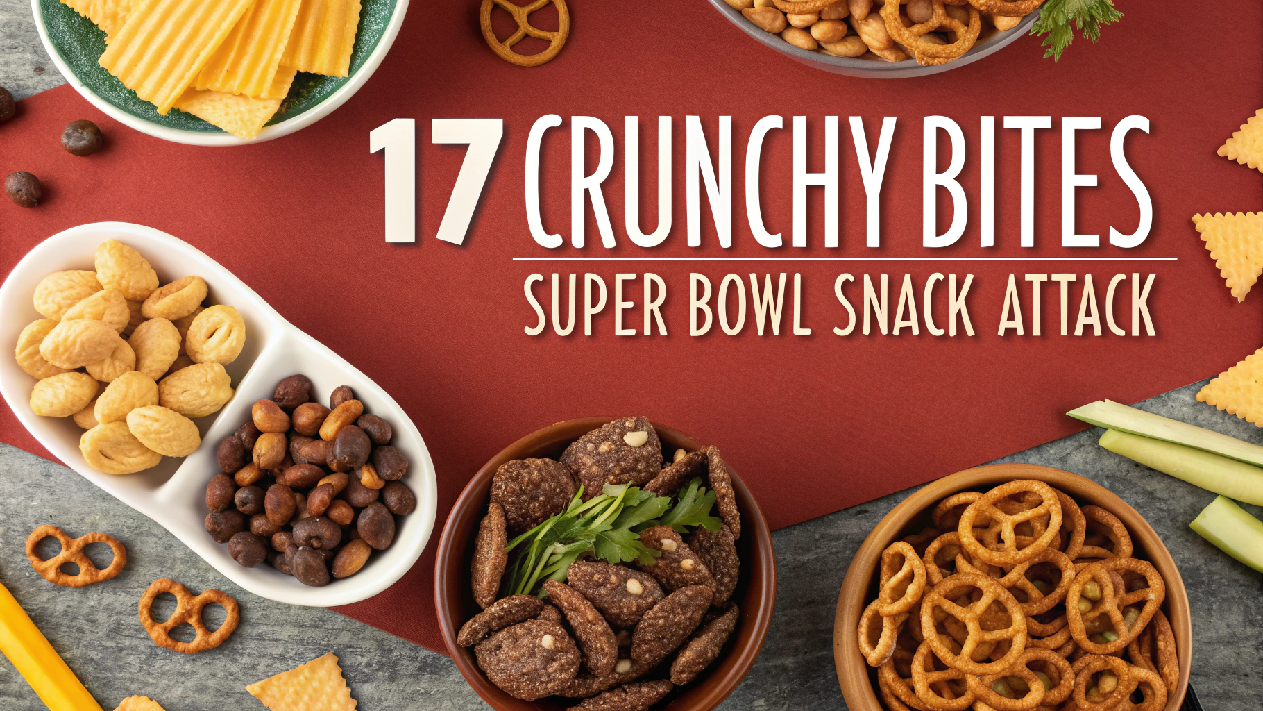 17 Crunchy Bites: Super Bowl Snack Attack