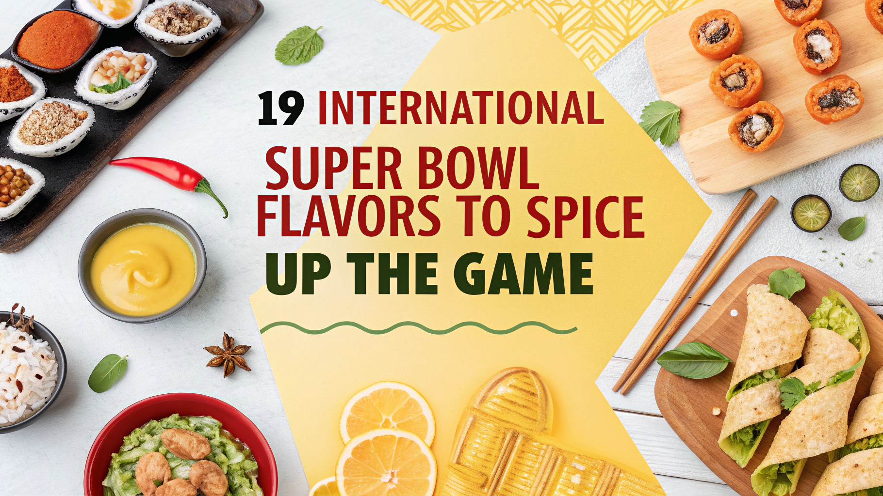 19 International Super Bowl Flavors to Spice Up the Game